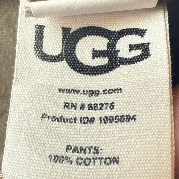 UGG Men's Checkered Elastic Waist 100% Cotton Pajama Pants Multicolor Large - Picture 3 of 8